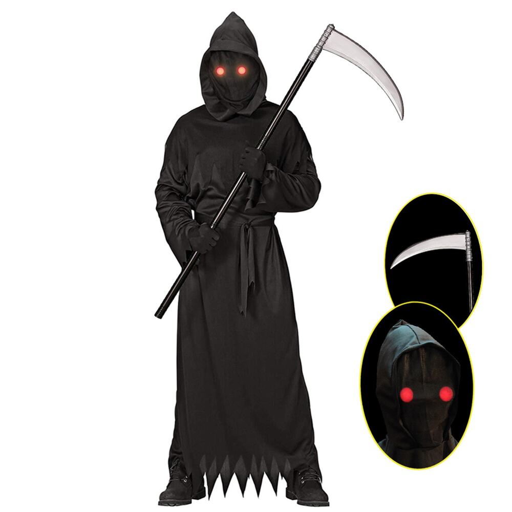 Grim Reaper With Glowing Eyes Youth L (10-12)